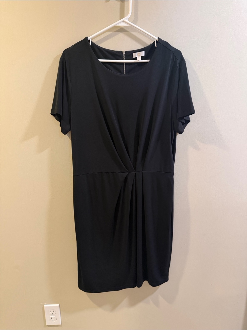 Charming Charlie Black Dress with Exposed Silver Zipper